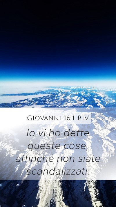 Giovanni 16:1 RIV Bible Verse Image