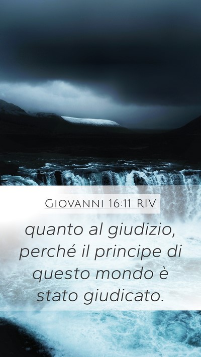 Giovanni 16:11 RIV Bible Verse Image