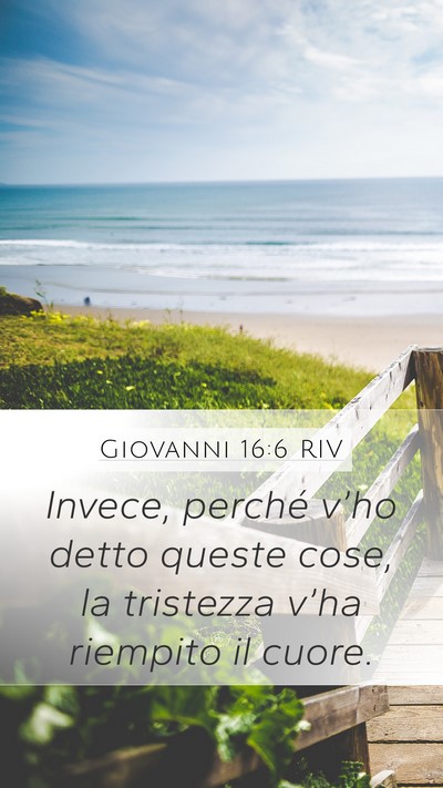 Giovanni 16:6 RIV Bible Verse Image
