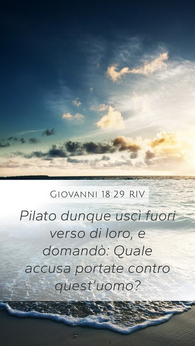 Giovanni 18:29 RIV Bible Verse Image