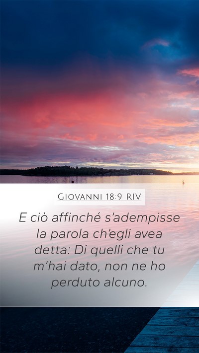 Giovanni 18:9 RIV Bible Verse Image