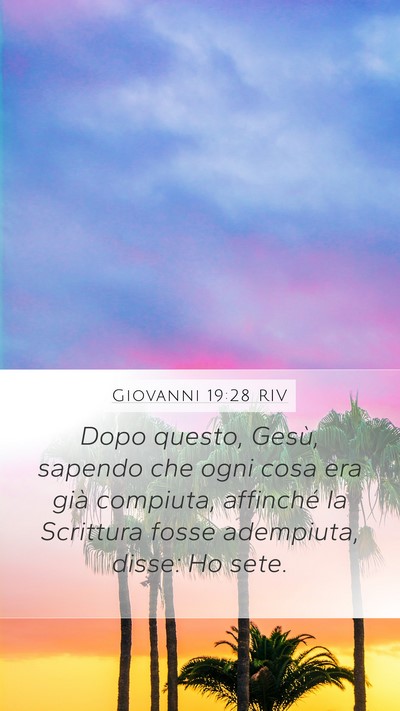 Giovanni 19:28 RIV Bible Verse Image