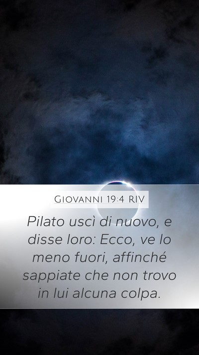 Giovanni 19:4 RIV Bible Verse Image