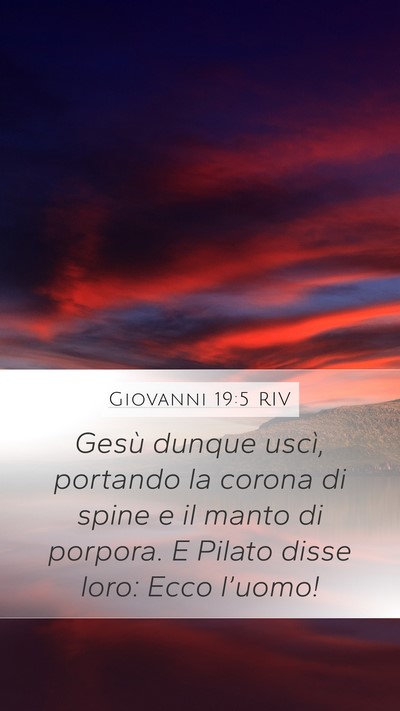 Giovanni 19:5 RIV Bible Verse Image