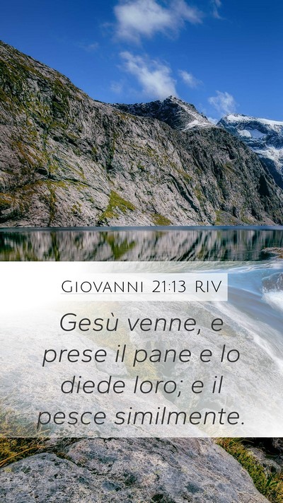 Giovanni 21:13 RIV Bible Verse Image