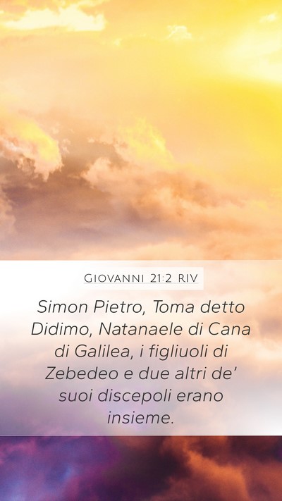 Giovanni 21:2 RIV Bible Verse Image