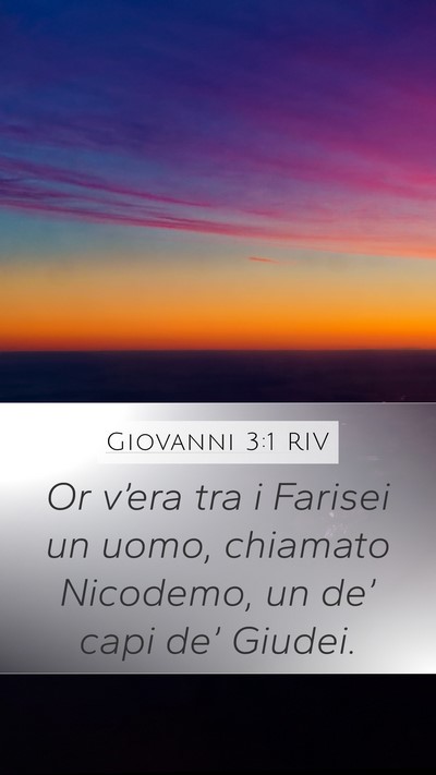 Giovanni 3:1 RIV Bible Verse Image