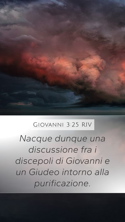 Giovanni 3:25 RIV Bible Verse Image