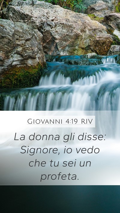 Giovanni 4:19 RIV Bible Verse Image