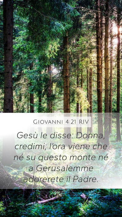 Giovanni 4:21 RIV Bible Verse Image