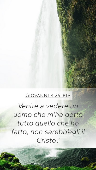 Giovanni 4:29 RIV Bible Verse Image