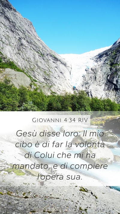 Giovanni 4:34 RIV Bible Verse Image