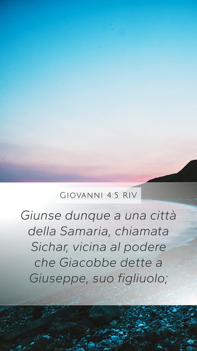 Giovanni 4:5 RIV Bible Verse Image