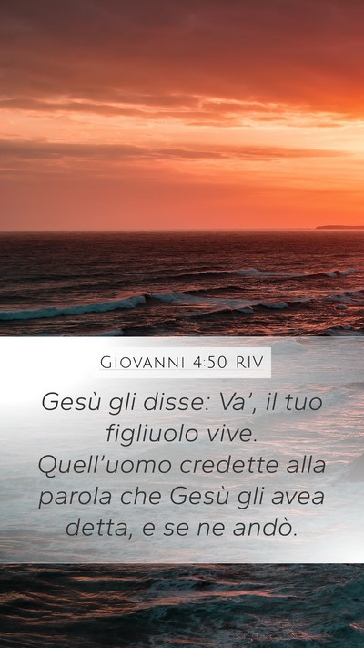 Giovanni 4:50 RIV Bible Verse Image