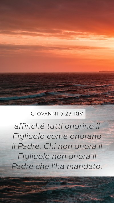 Giovanni 5:23 RIV Bible Verse Image