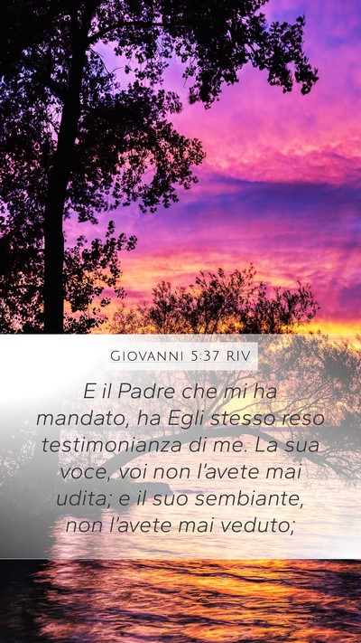Giovanni 5:37 RIV Bible Verse Image