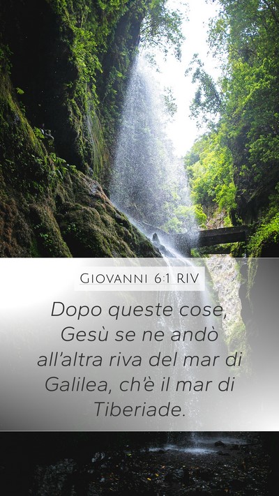 Giovanni 6:1 RIV Bible Verse Image