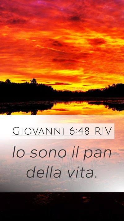 Giovanni 6:48 RIV Bible Verse Image