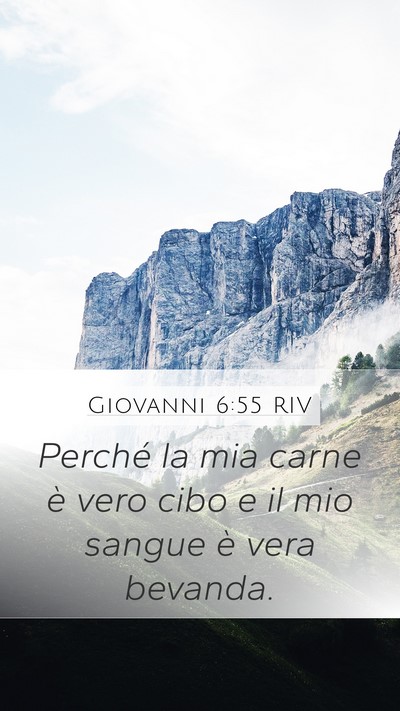 Giovanni 6:55 RIV Bible Verse Image