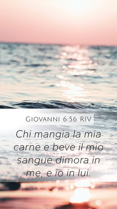 Giovanni 6:56 RIV Bible Verse Image