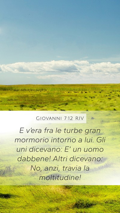Giovanni 7:12 RIV Bible Verse Image