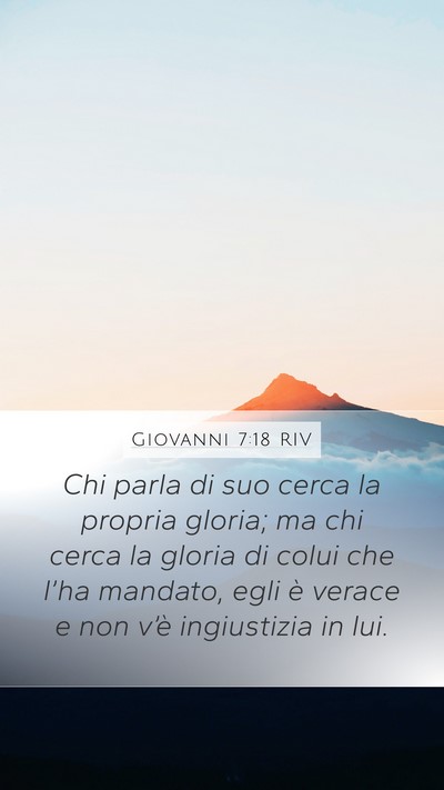 Giovanni 7:18 RIV Bible Verse Image