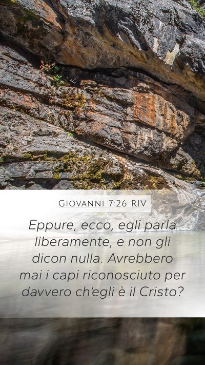 Giovanni 7:26 RIV Bible Verse Image