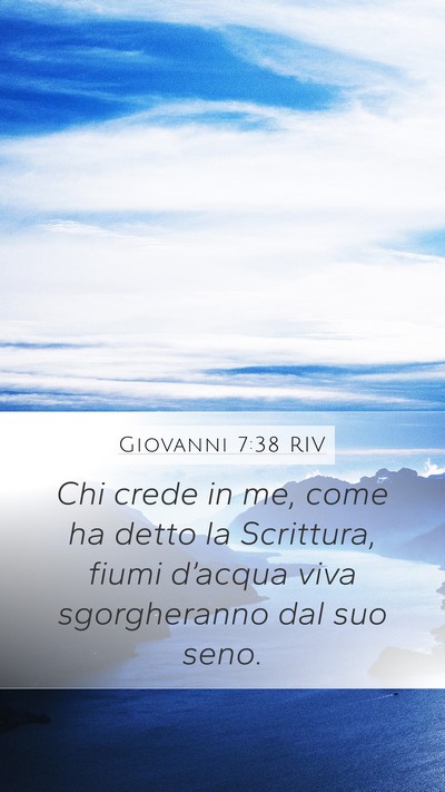 Giovanni 7:38 RIV Bible Verse Image
