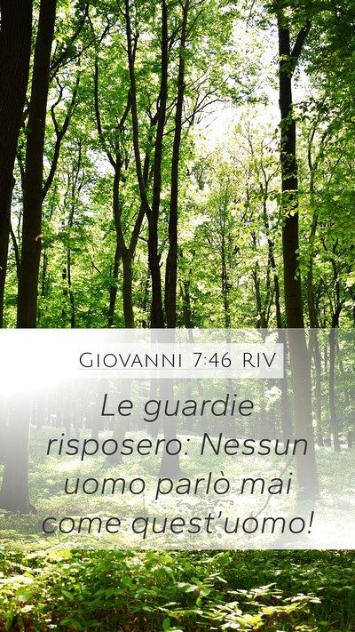 Giovanni 7:46 RIV Bible Verse Image