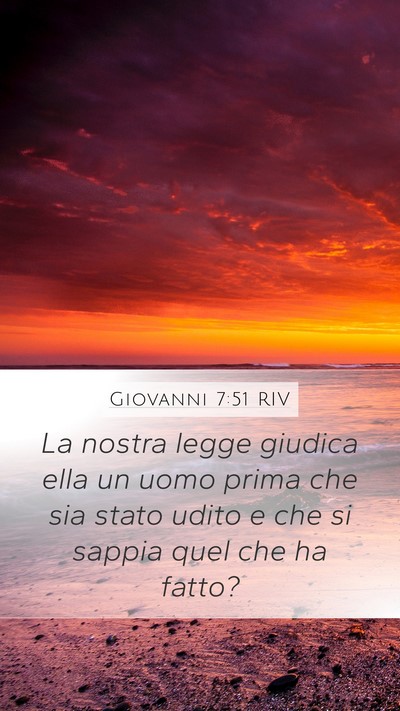 Giovanni 7:51 RIV Bible Verse Image