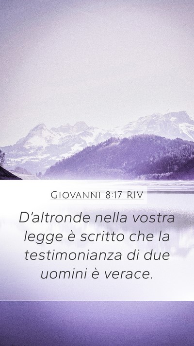 Giovanni 8:17 RIV Bible Verse Image