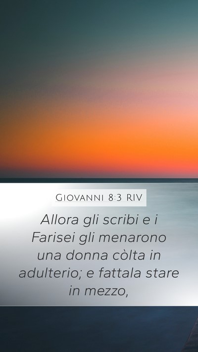 Giovanni 8:3 RIV Bible Verse Image