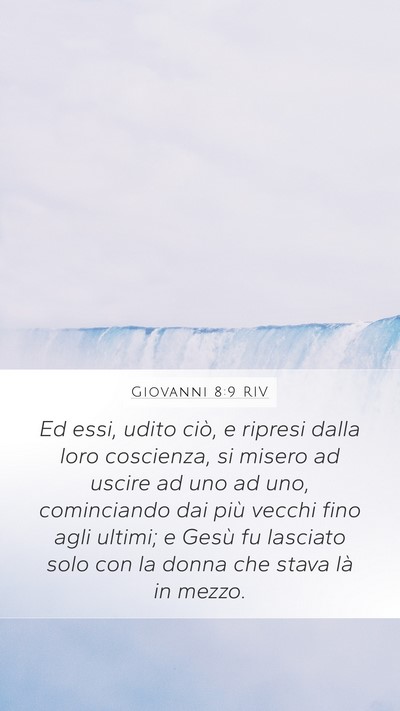 Giovanni 8:9 RIV Bible Verse Image