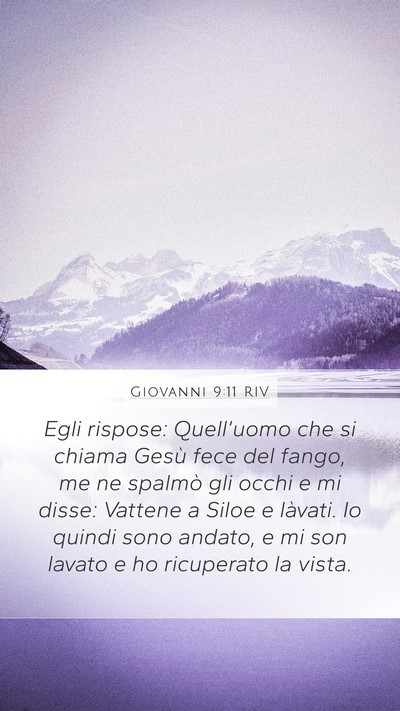 Giovanni 9:11 RIV Bible Verse Image