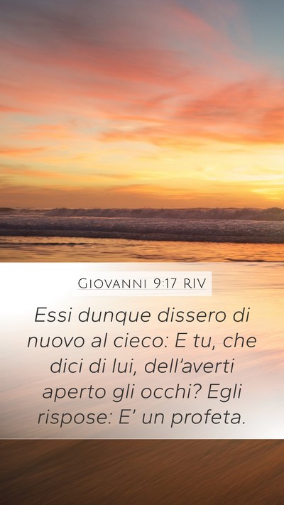 Giovanni 9:17 RIV Bible Verse Image