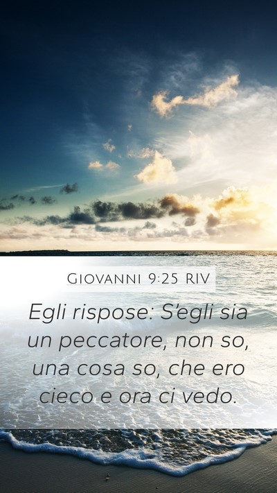 Giovanni 9:25 RIV Bible Verse Image