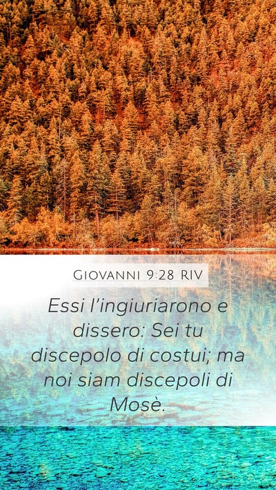 Giovanni 9:28 RIV Bible Verse Image