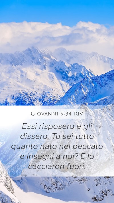 Giovanni 9:34 RIV Bible Verse Image