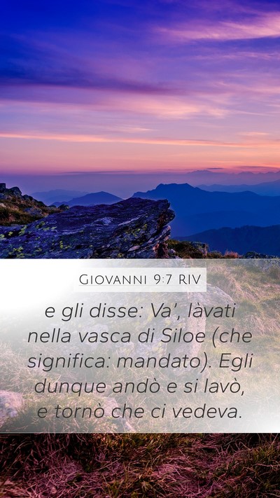 Giovanni 9:7 RIV Bible Verse Image