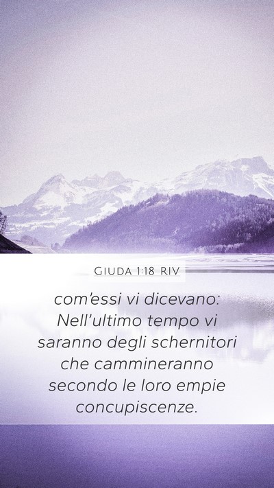 Giuda 1:18 RIV Bible Verse Image