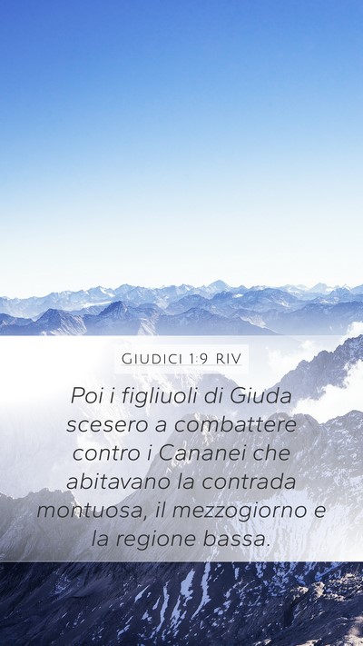 Giudici 1:9 RIV Bible Verse Image