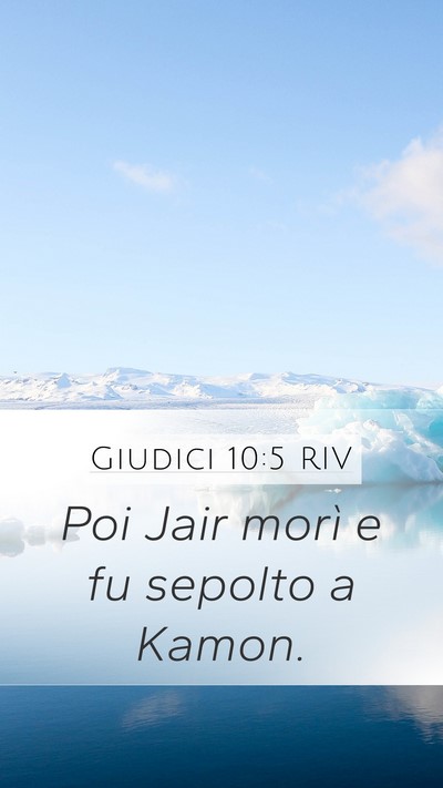Giudici 10:5 RIV Bible Verse Image