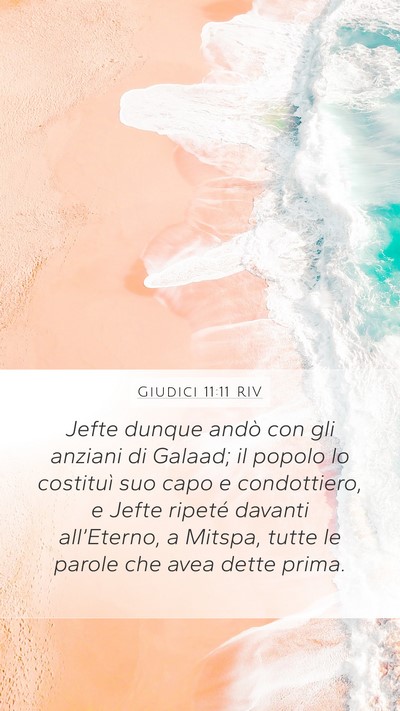 Giudici 11:11 RIV Bible Verse Image