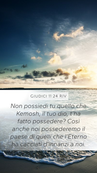 Giudici 11:24 RIV Bible Verse Image