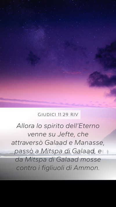 Giudici 11:29 RIV Bible Verse Image