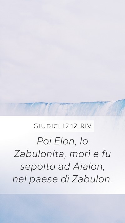 Giudici 12:12 RIV Bible Verse Image