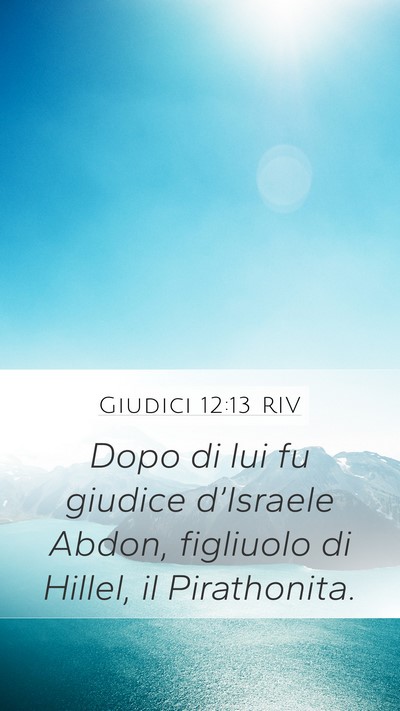 Giudici 12:13 RIV Bible Verse Image