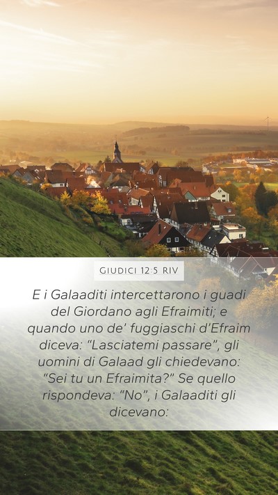 Giudici 12:5 RIV Bible Verse Image