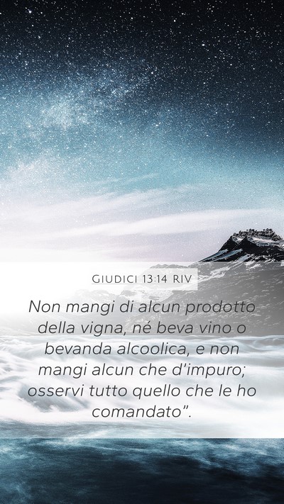 Giudici 13:14 RIV Bible Verse Image