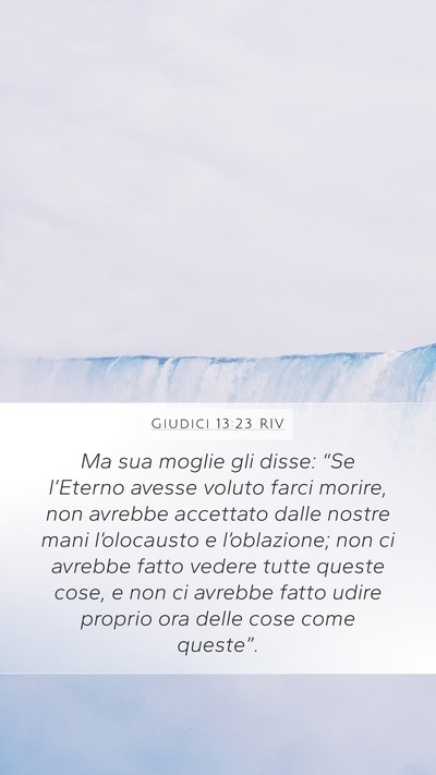 Giudici 13:23 RIV Bible Verse Image